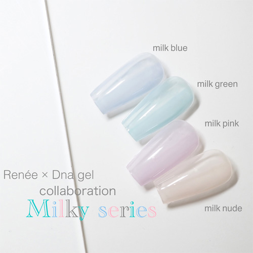 Dna Gel×Renee カラー milky gel 4色セット
