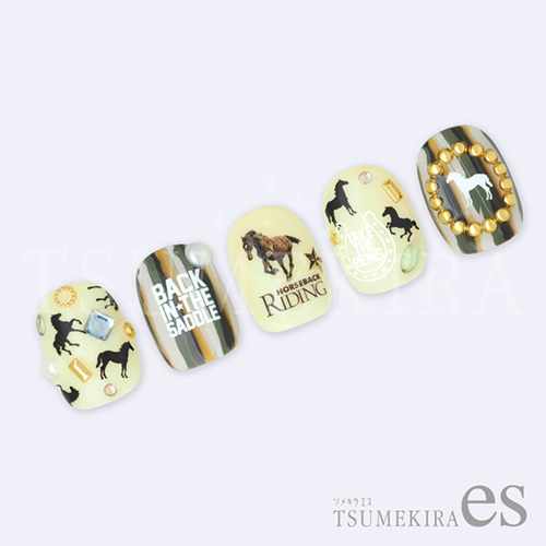 馬ネイルシール