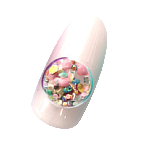 Ice Gel バブルビーズパーツ B コットンキャンディー ライフビューティーネイルプロショップ