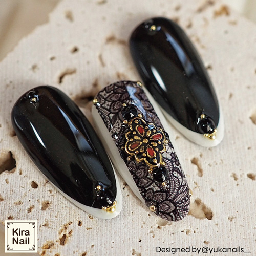 メキシカンランバスデザイン ゴールドレッド 3個