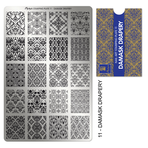 スタンピングプレート 11 DAMASK DRAPERY