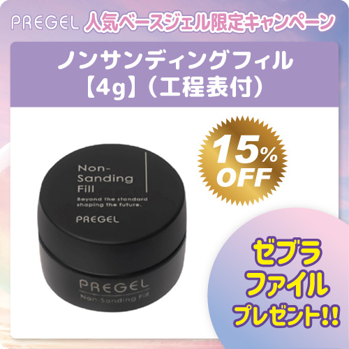 PREGEL ノンサンディングフィル 4g+プレゼント付