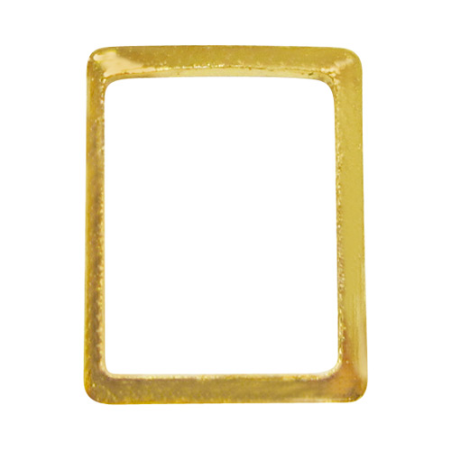 シンプル スクエアフレームL（長方形ゴールド） 10P