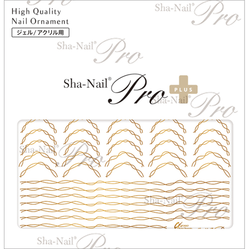 wave line -Gold-