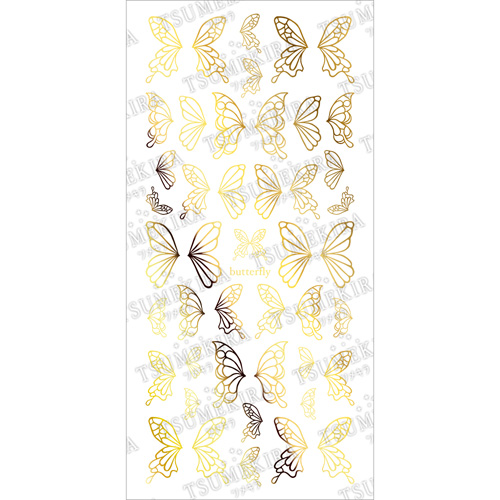 honchanプロデュース Butterfly motif gold