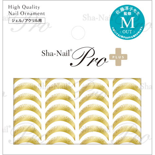 ミラーフレンチグラデーション Gold-OUT-M