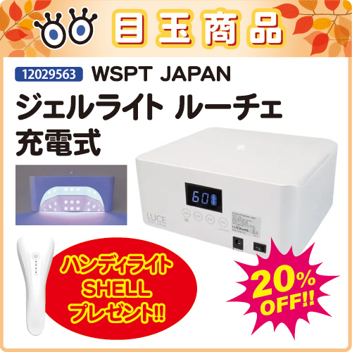 【目玉商品】ジェルライト ルーチェ 充電式＋ハンディライトSHELL付