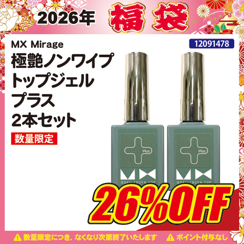 【2026福袋】極艶ノンワイプトッププラス8g×2本セット