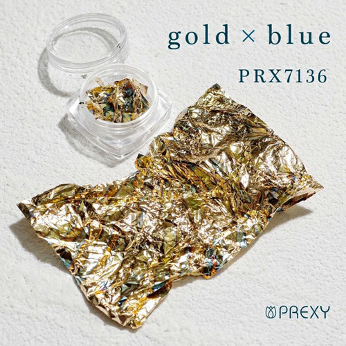 PREXY ナゲット ゴールド×ブルー