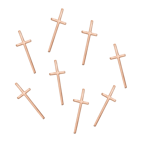 thin cross -pinkgold- 8P