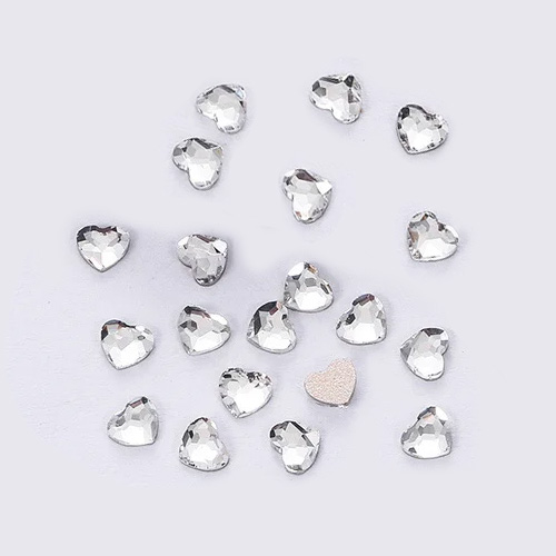 ハートストーン クリスタル 3mm 20P