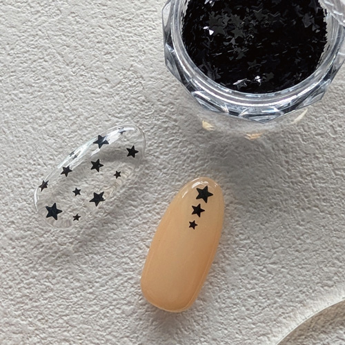 ホログラム 星 3種ミックス ブラック