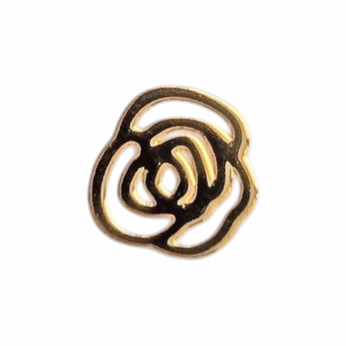 超薄型メタルカメリアパーツ ゴールド 10個