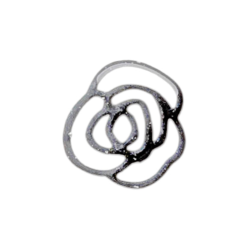 超薄型メタルカメリアパーツ シルバー 10個