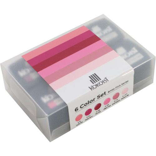 カラージェル6色セット3 Mat Pink Series