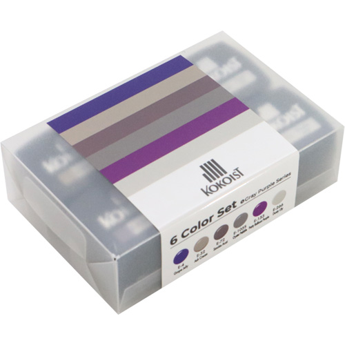 カラージェル6色セット5 Gray Purple Series