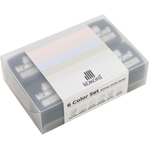 カラージェル6色セット9 Sheer White Series