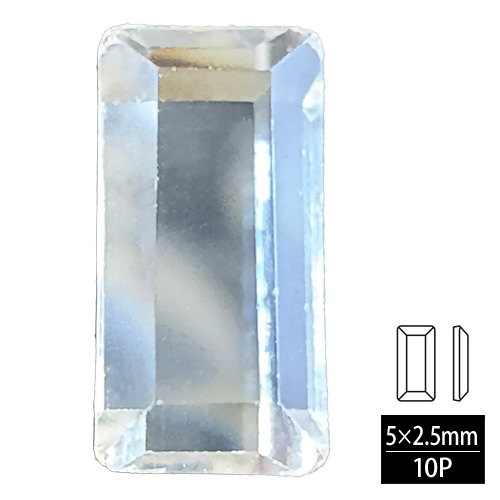 バゲット 5×2.5 クリスタル 10P