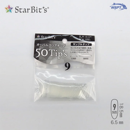オーバルクリアチップ レギュラー ＃9 50P