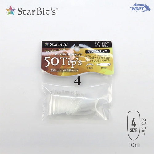 オーバルクリアチップ プロ ＃4 50P