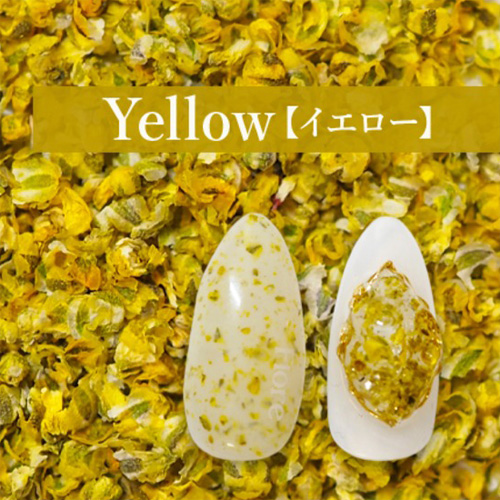 フラワーモチーフパウダー Yellow