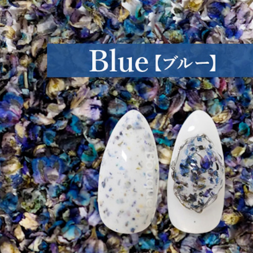 フラワーモチーフパウダー Blue
