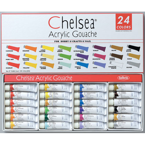 チェルシーガッシュ24色セット 5mL×24色