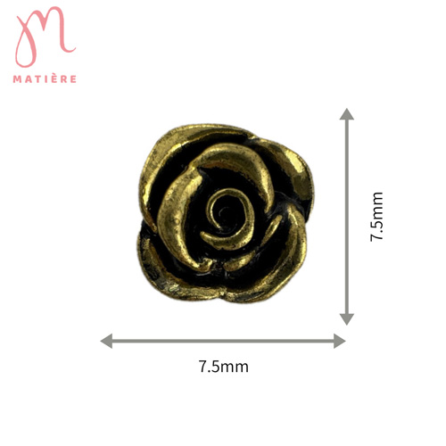 メタルパーツ ローズ ゴールド 5P